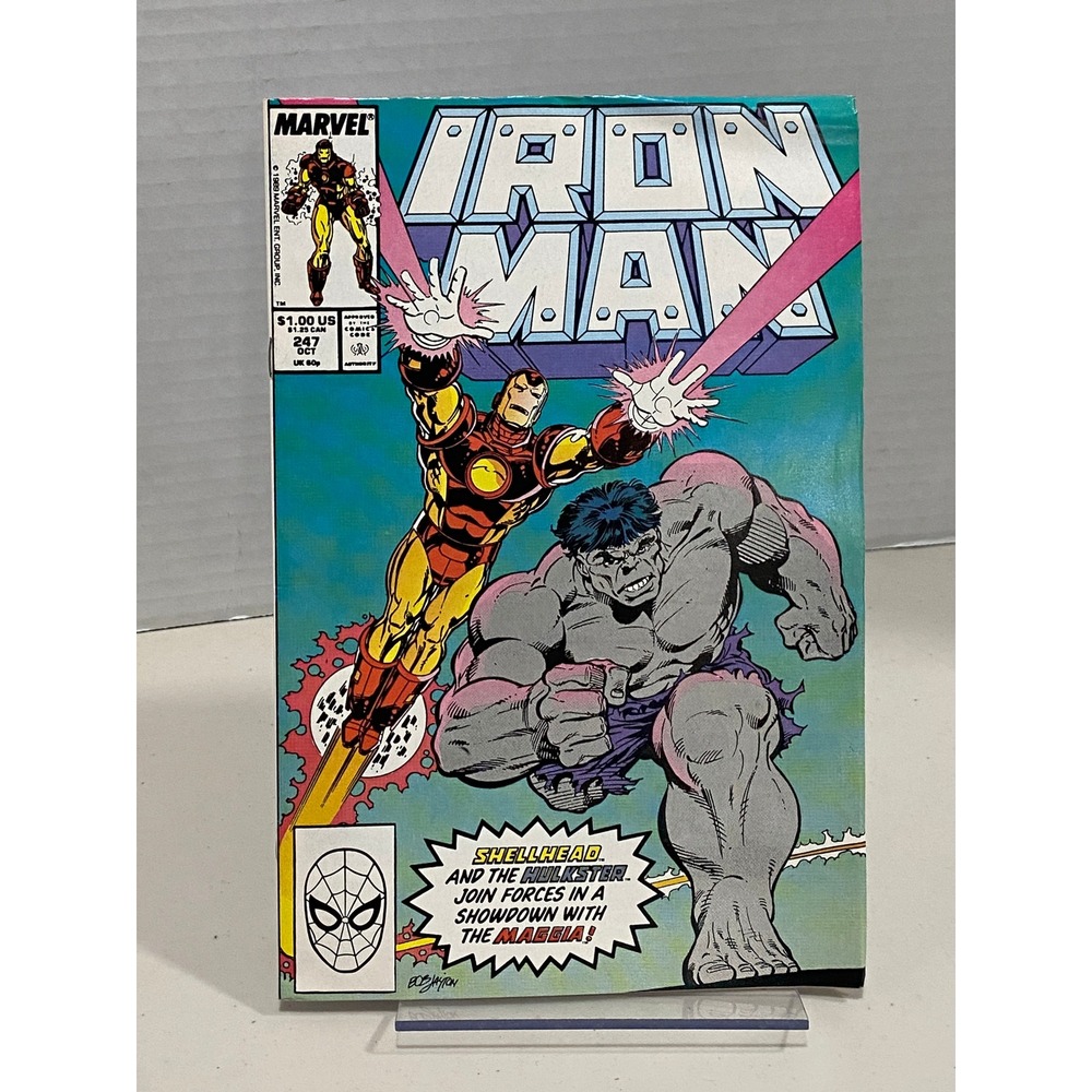 Marvel Iron Man Comic Book Issue 247 Hulk Maggia Copper Age Multi Good
